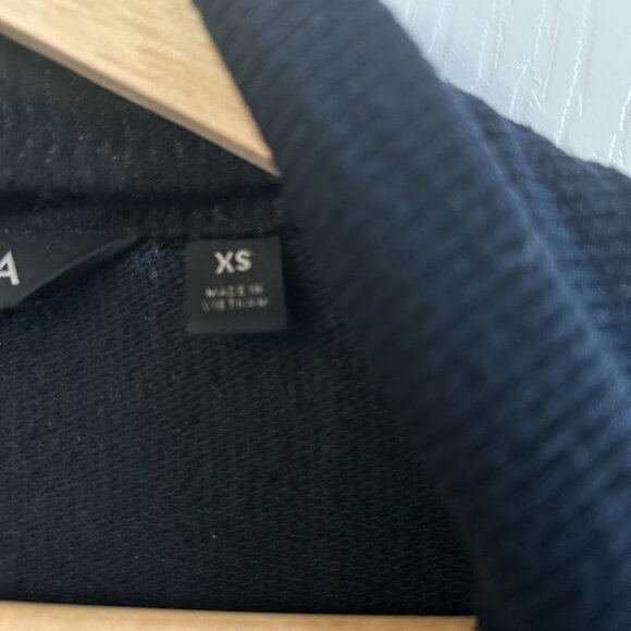 Athleta Cardigan Sweater Women Black Pranayama Open Front SZXS Athleisure Casual - Picture 9 of 10